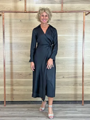 Riani Wrap Dress Black