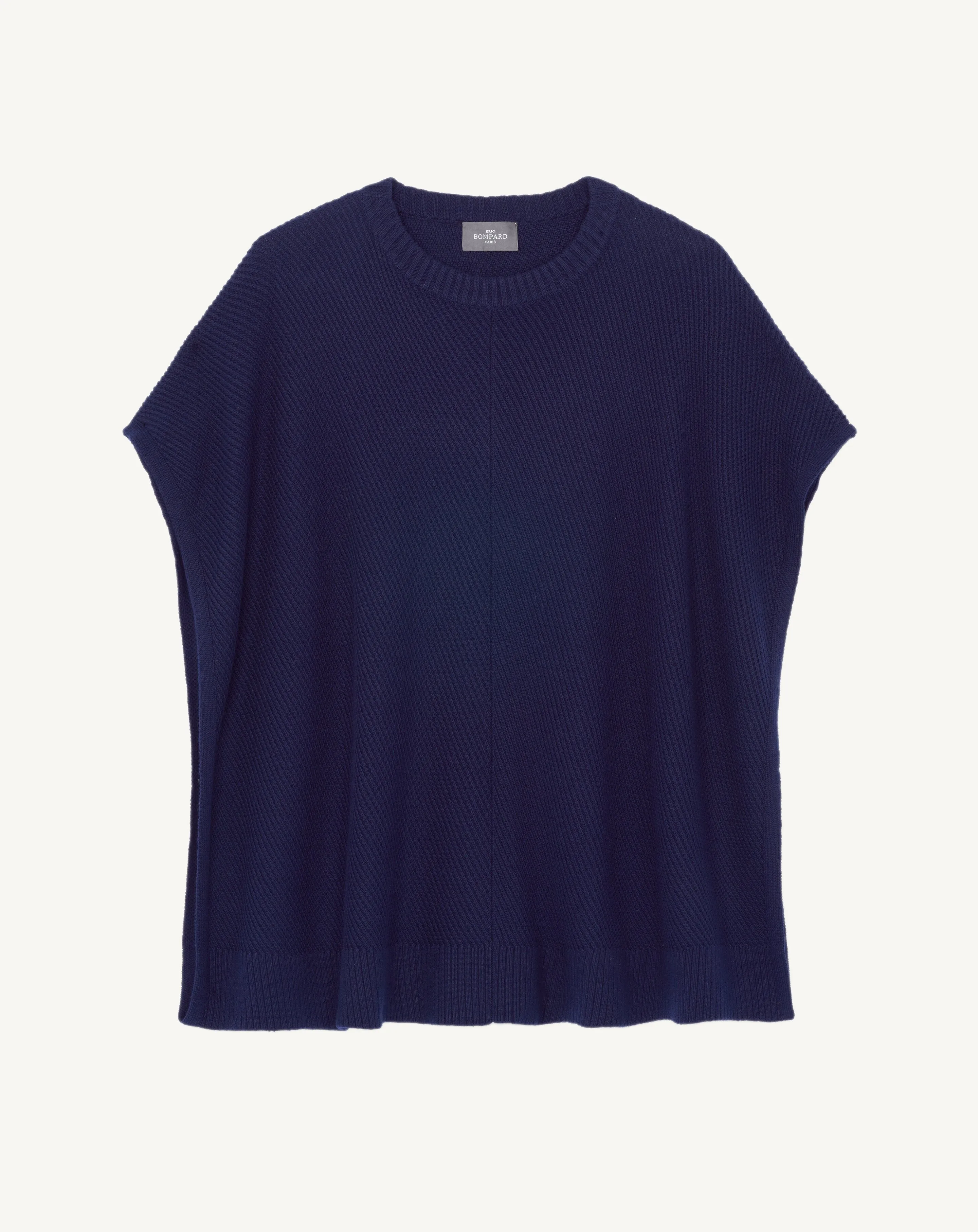 Ribbed poncho Eric Bompard