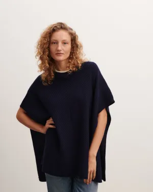 Ribbed poncho Eric Bompard
