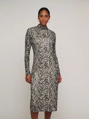Rino & Pelle Tun Mesh Dress Black Artichoke Doodle