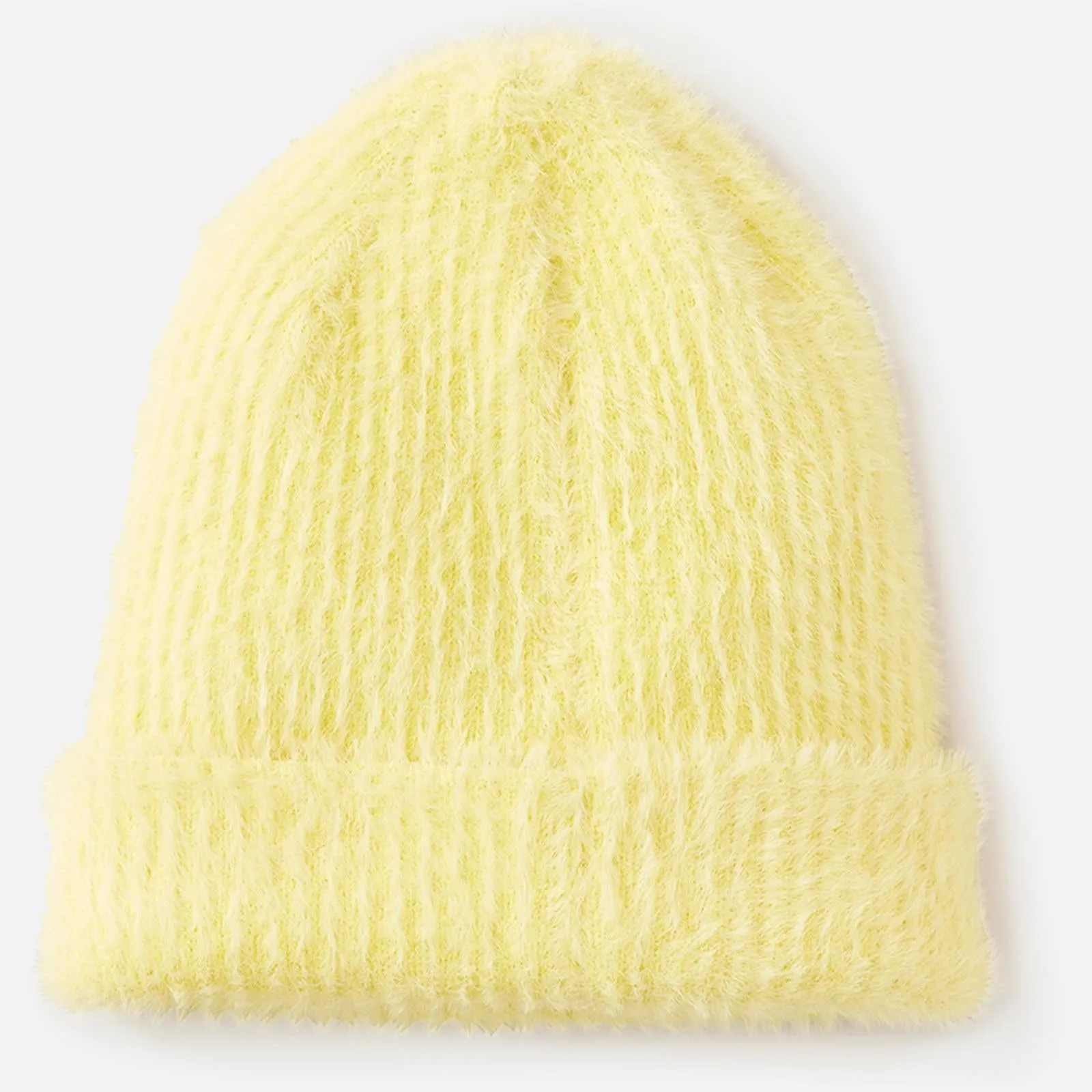 Rip Curl Womens Fuzzy Hat Beanie Wide Turn Up