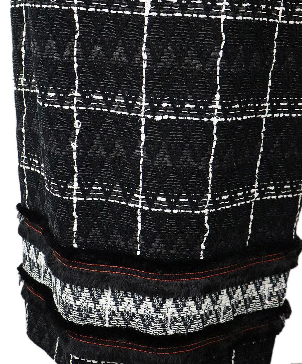 Roland Mouret B&W Wool Dress sz 8
