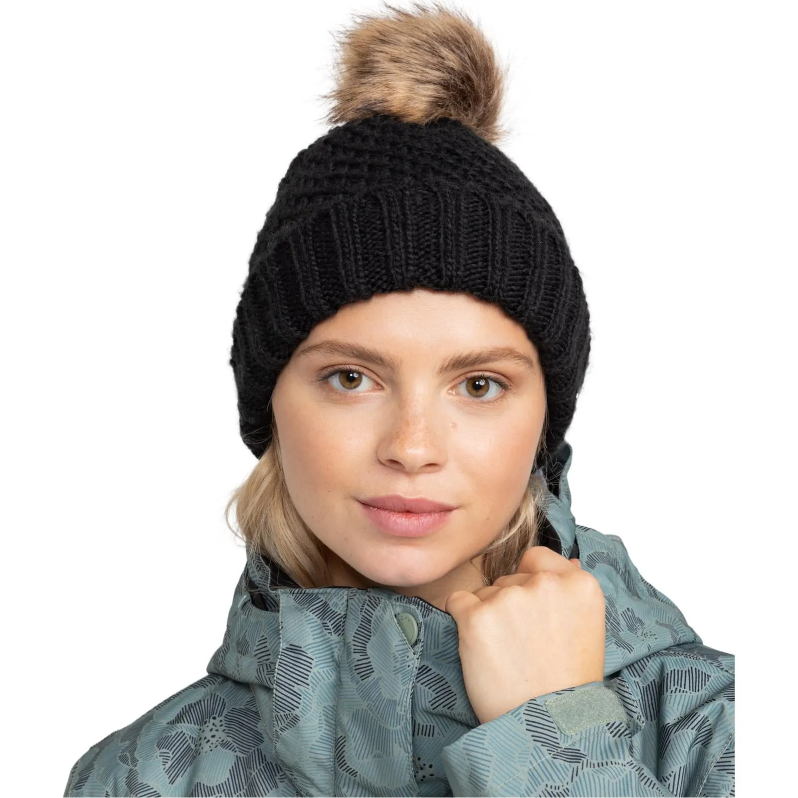 Roxy Womens Blizzard Bobble Hat