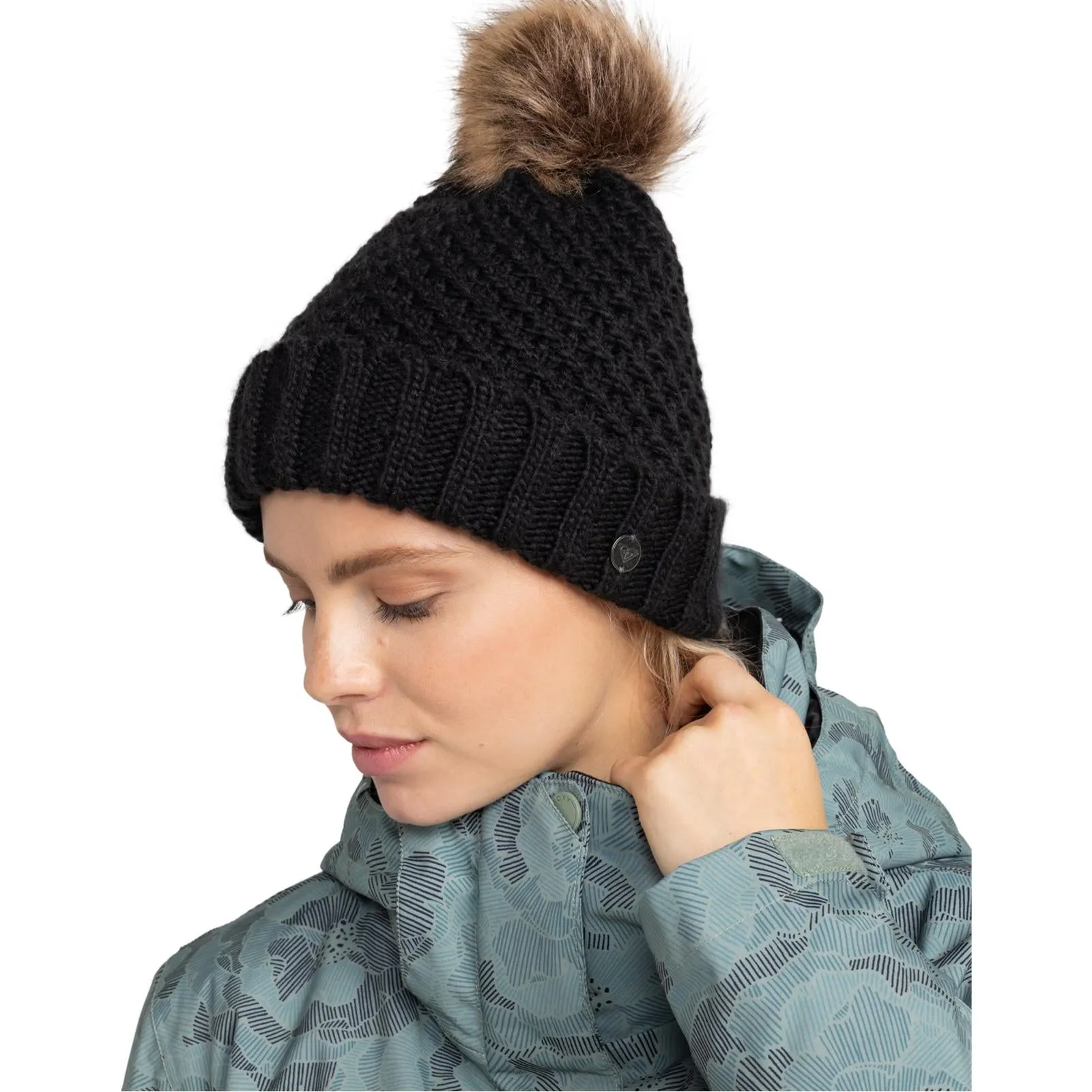 Roxy Womens Blizzard Bobble Hat