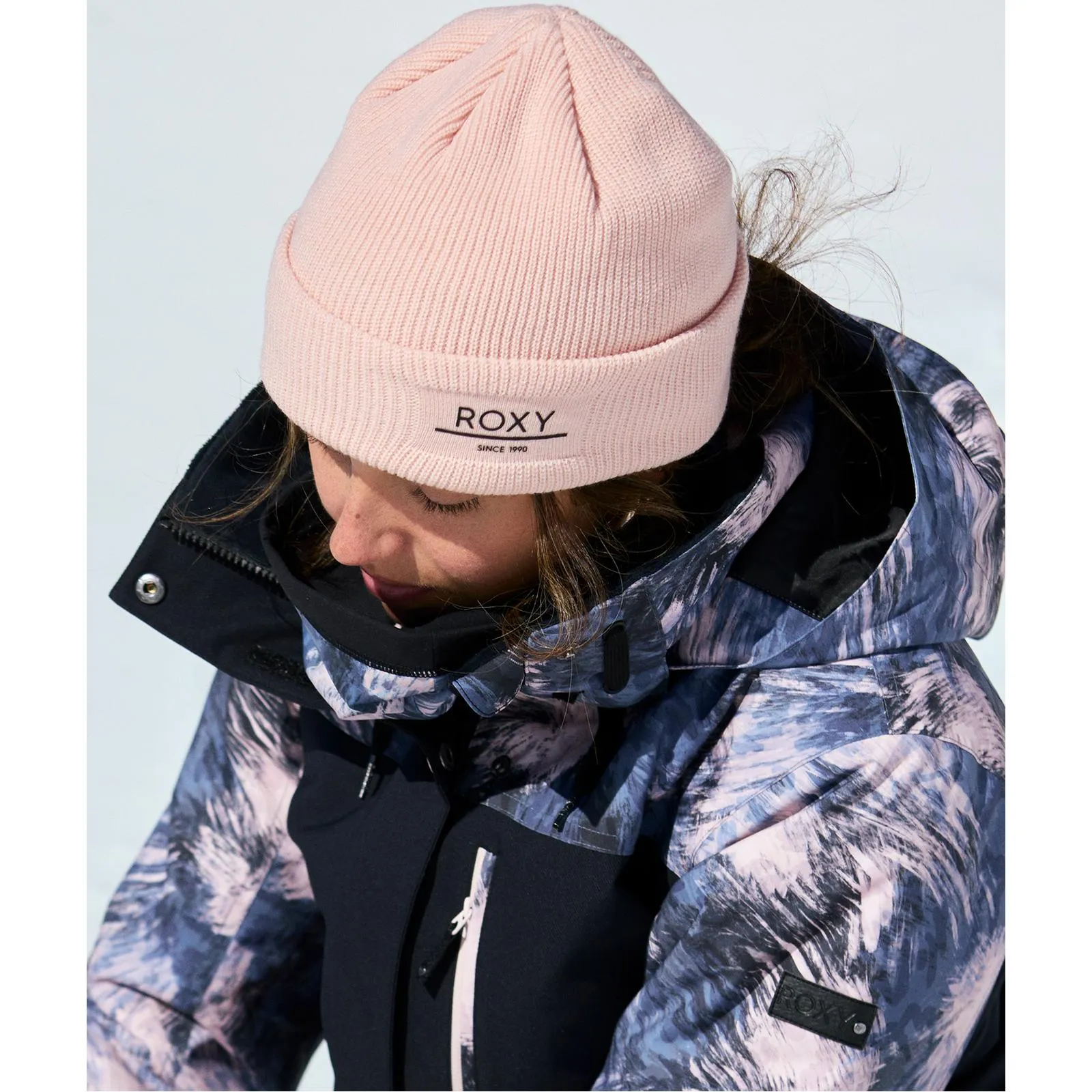 Roxy Womens Folker Rib Knit Beanie
