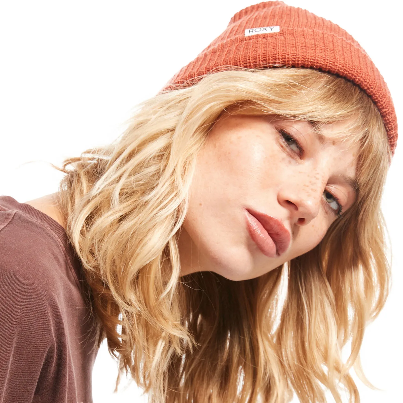 Roxy Womens Island Fox Knitted Cuffed Beanie