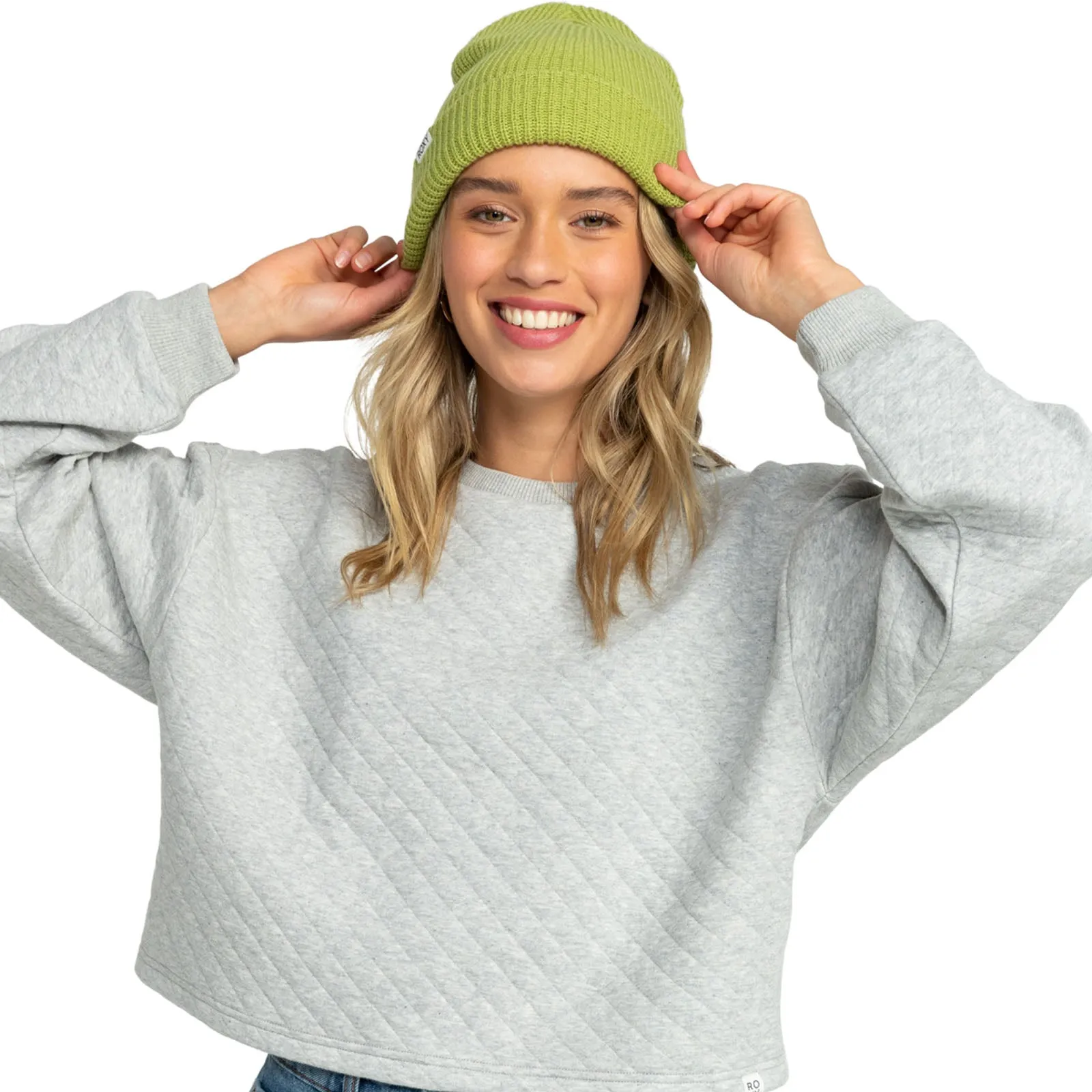 Roxy Womens Island Fox Knitted Cuffed Beanie