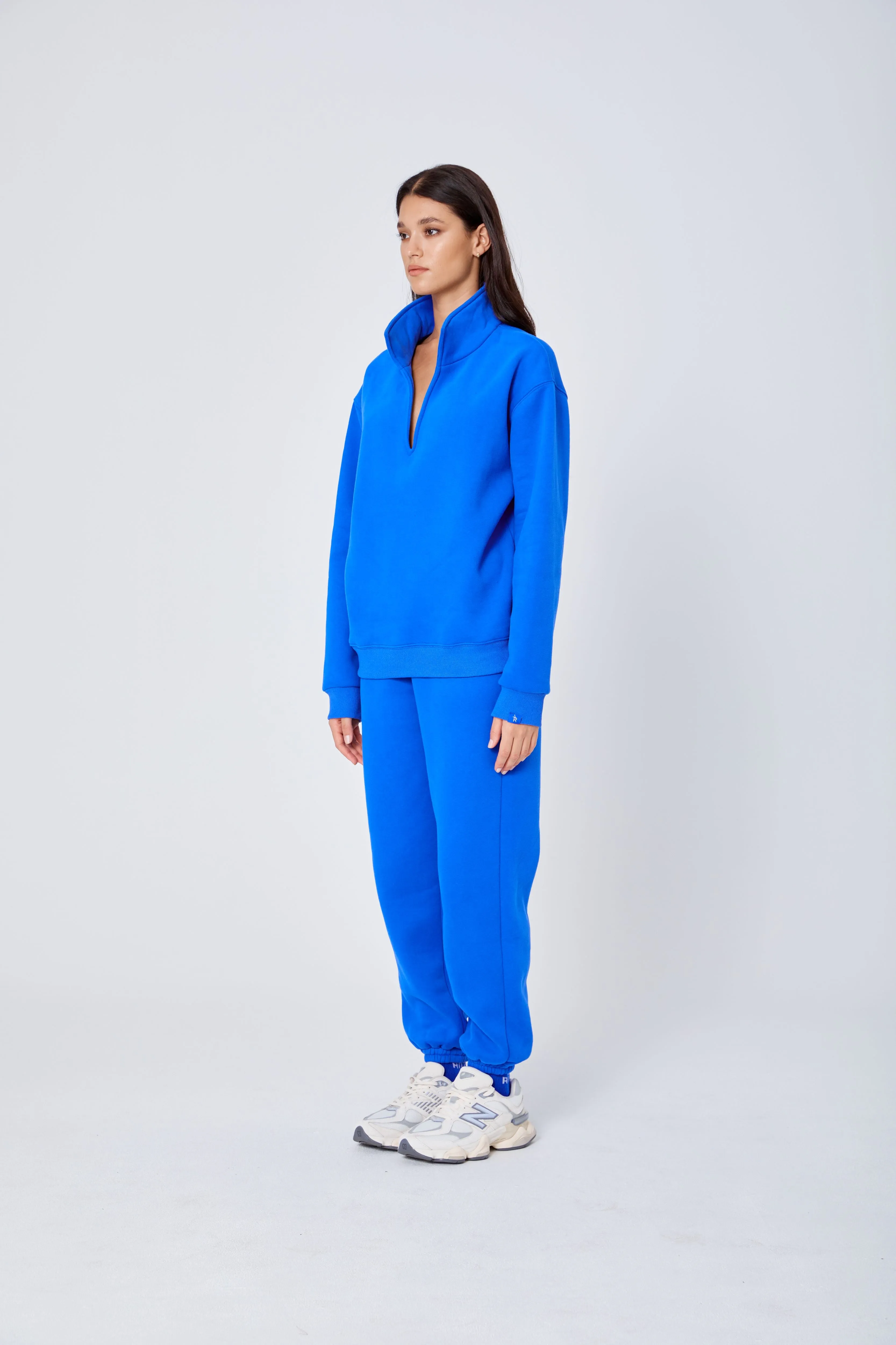ROZALIA x ATOIR Womens The Collar Jumper Cobalt