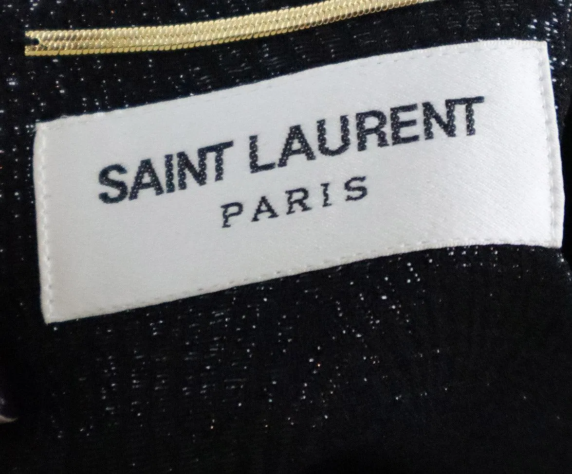 Saint Laurent Black Silk Mini Dress sz 4