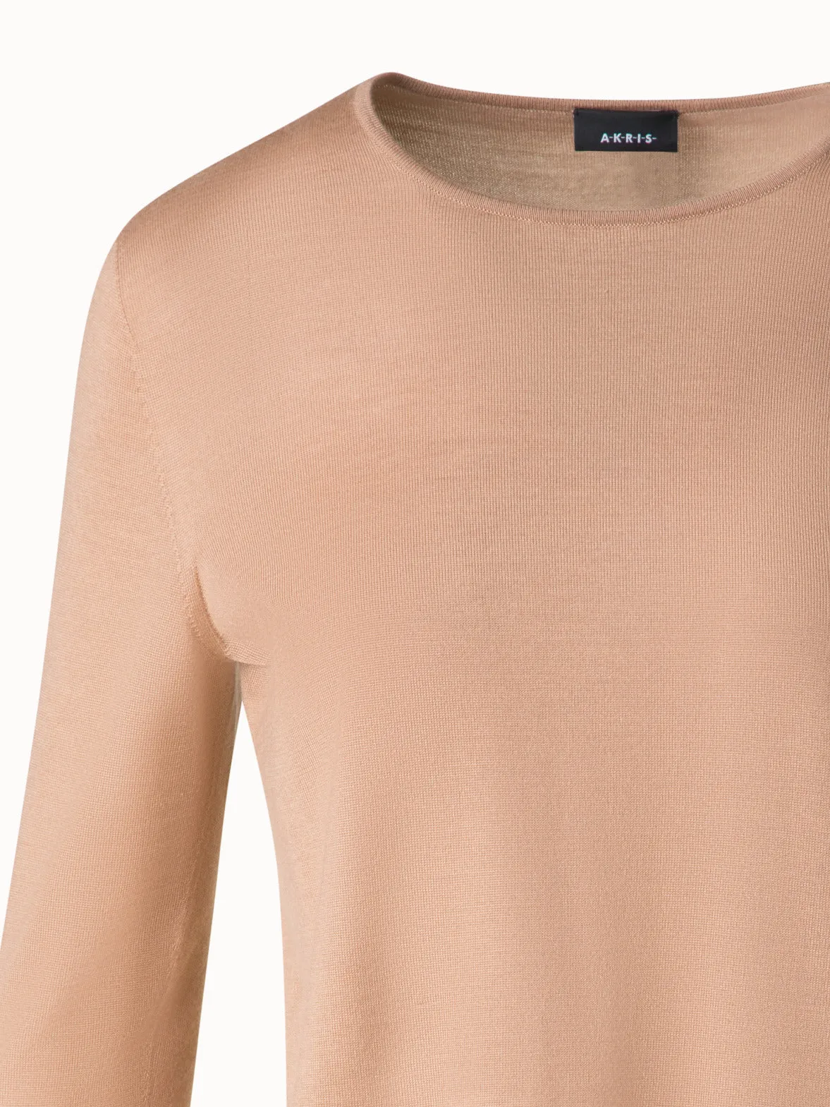 Seamless Cashmere and Silk Sweater Akris