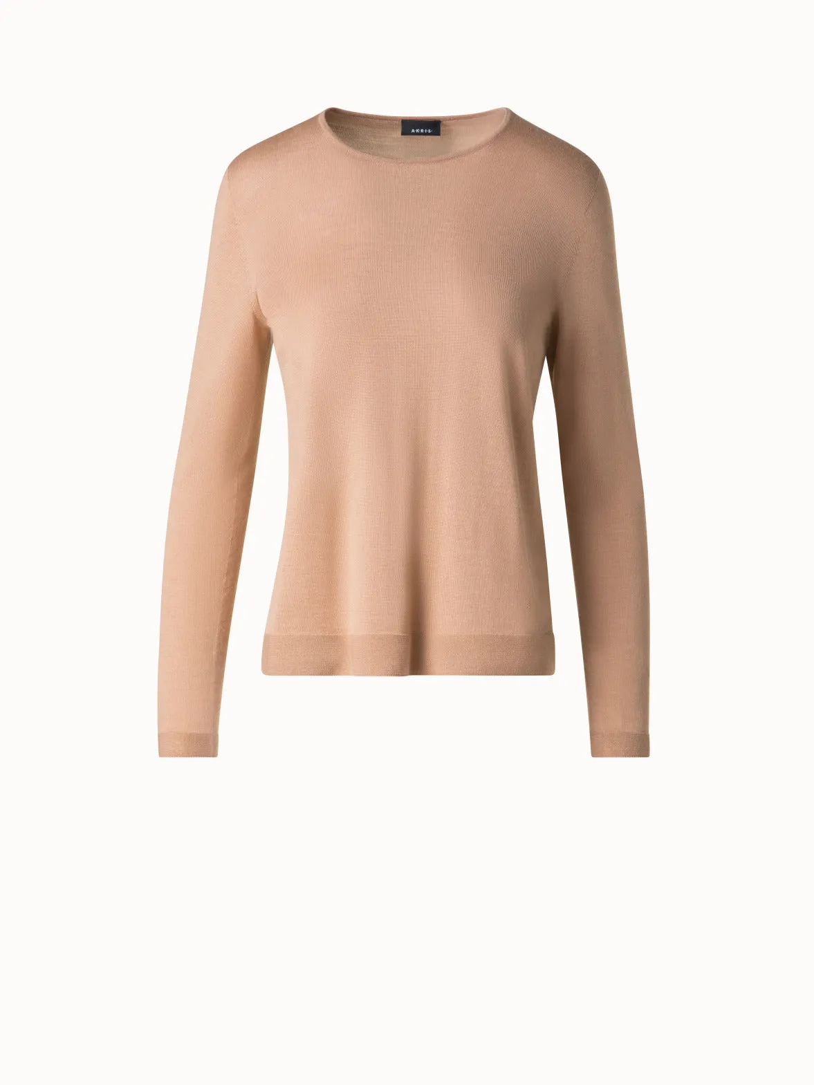 Seamless Cashmere and Silk Sweater Akris
