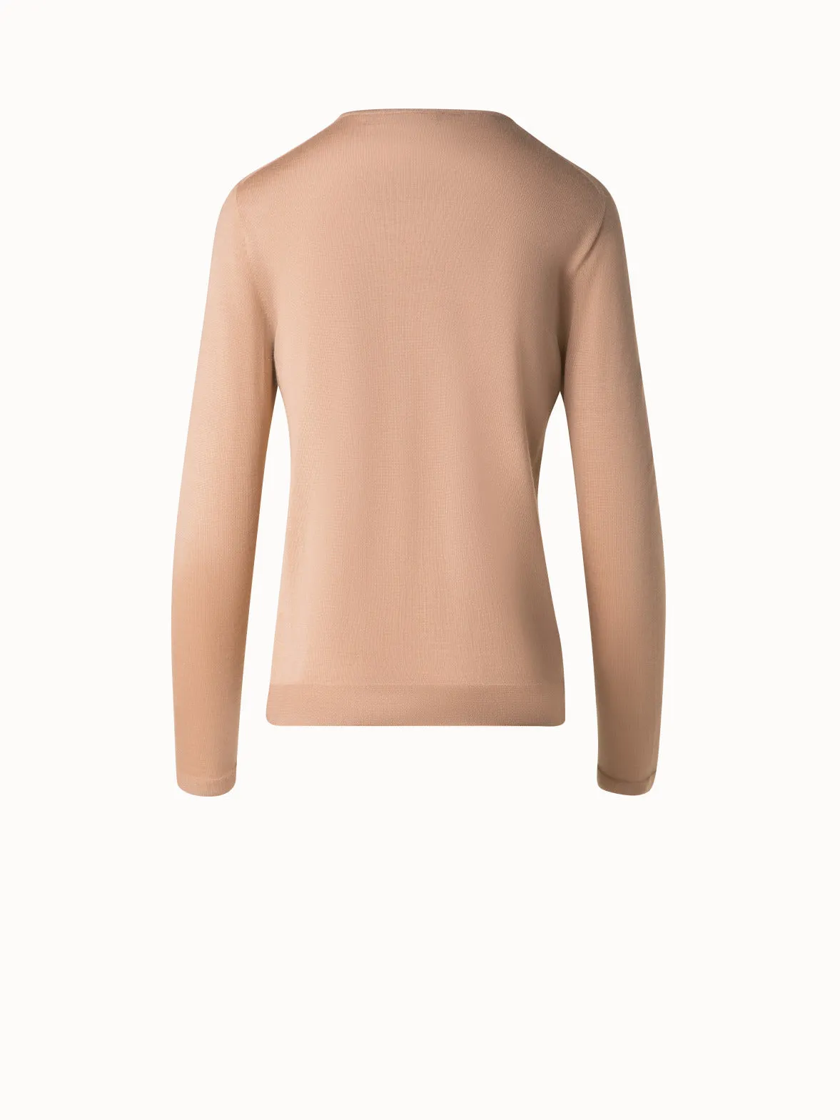 Seamless Cashmere and Silk Sweater Akris