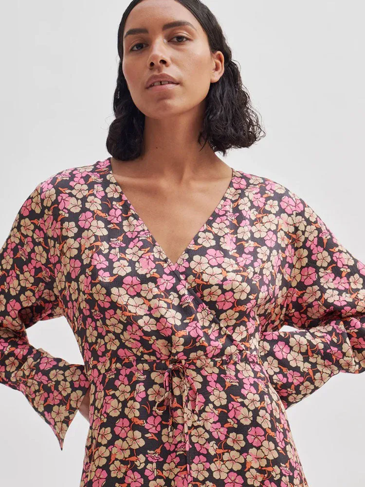 Second Female Victory V-Neck Dress Camellia Rose