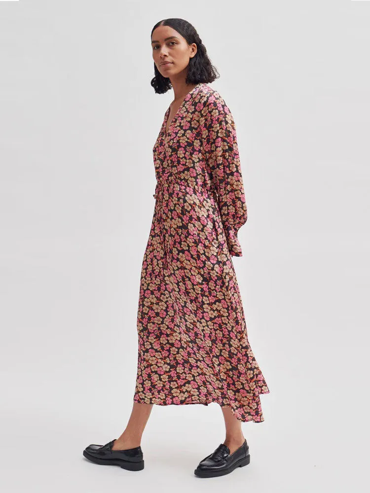 Second Female Victory V-Neck Dress Camellia Rose