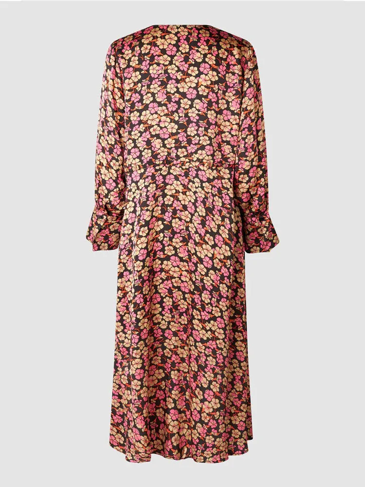 Second Female Victory V-Neck Dress Camellia Rose
