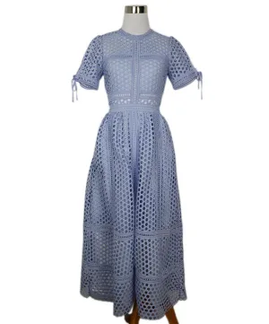 Self-portrait Lavender Eyelet Dress sz 0