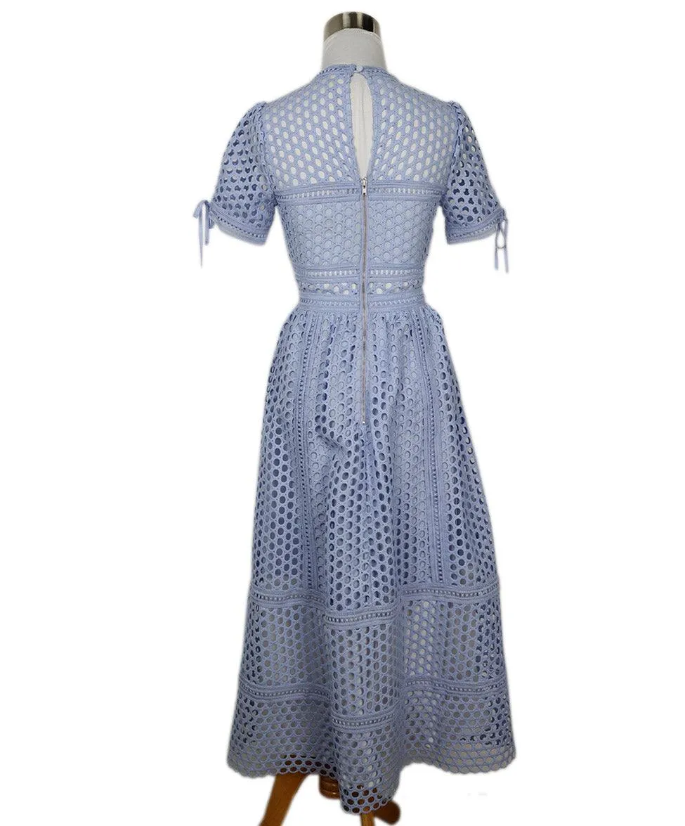 Self-portrait Lavender Eyelet Dress sz 0