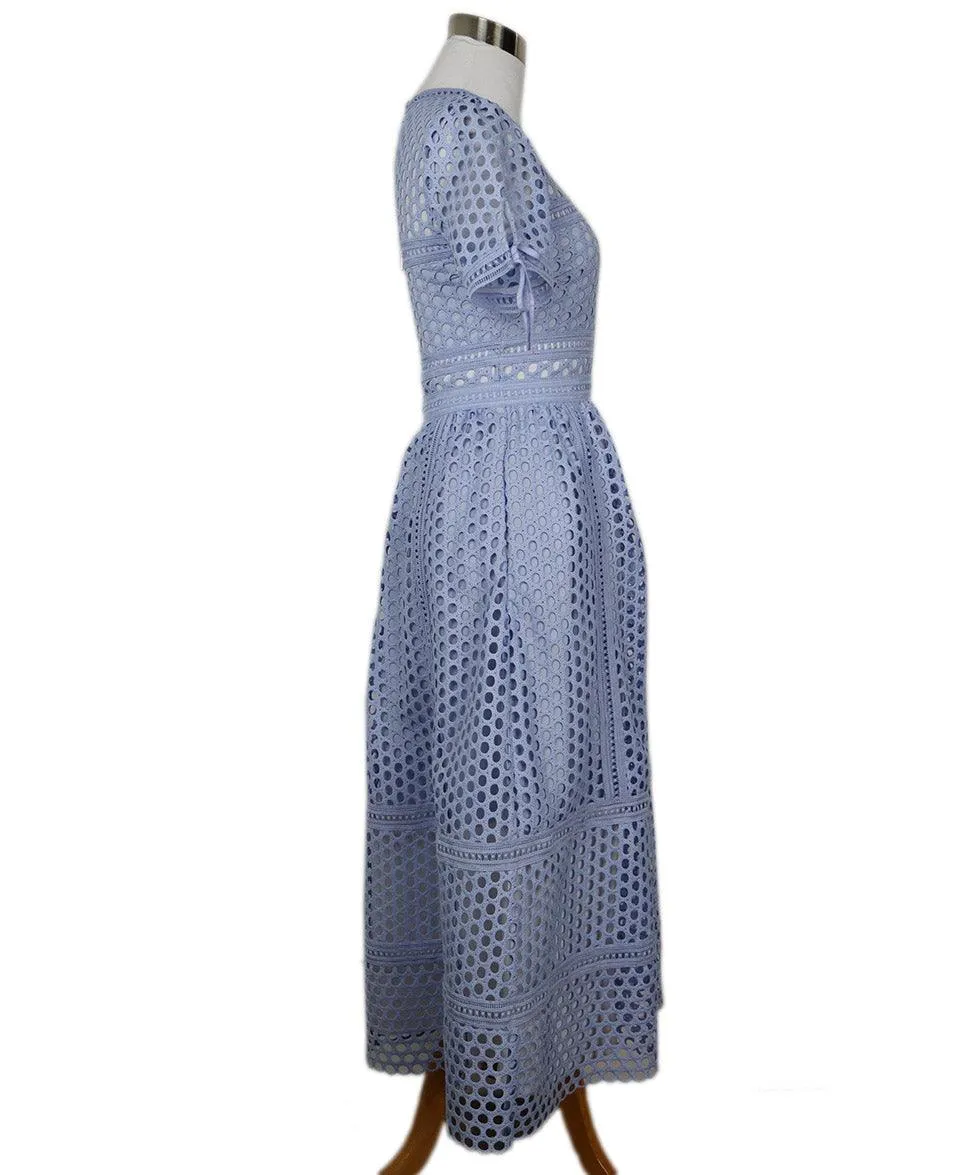 Self-portrait Lavender Eyelet Dress sz 0