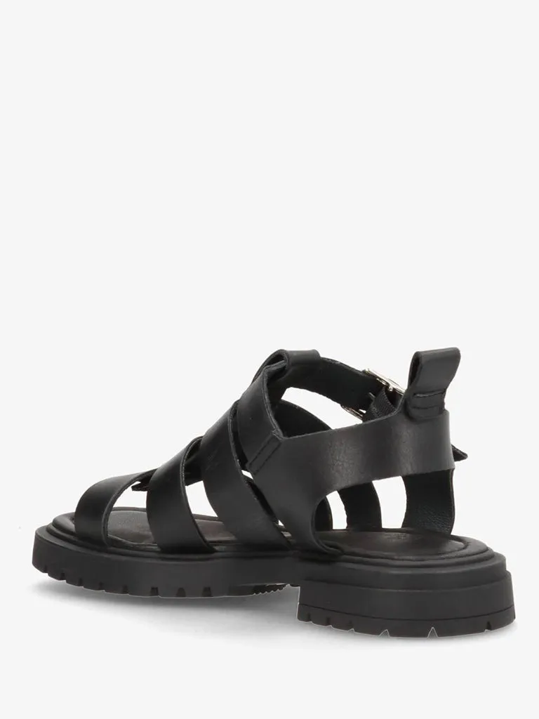 Shoedesign Copenhagen Maya Fisherman Sandals in Black
