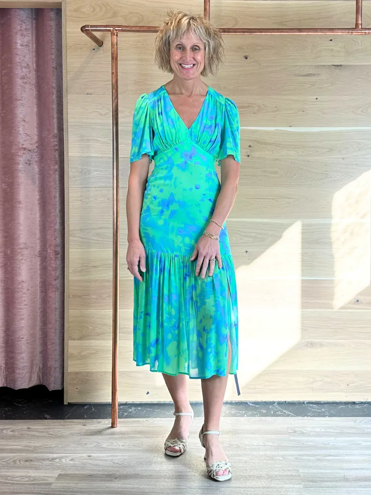 Sirens Imelda Dress Green Butterfly