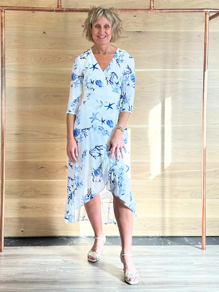 Sirens Iris Dress Seashell