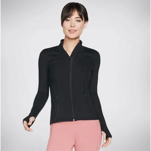 Skechers W03JA158/BLK GOFLEX MESH Womens Jacket Black
