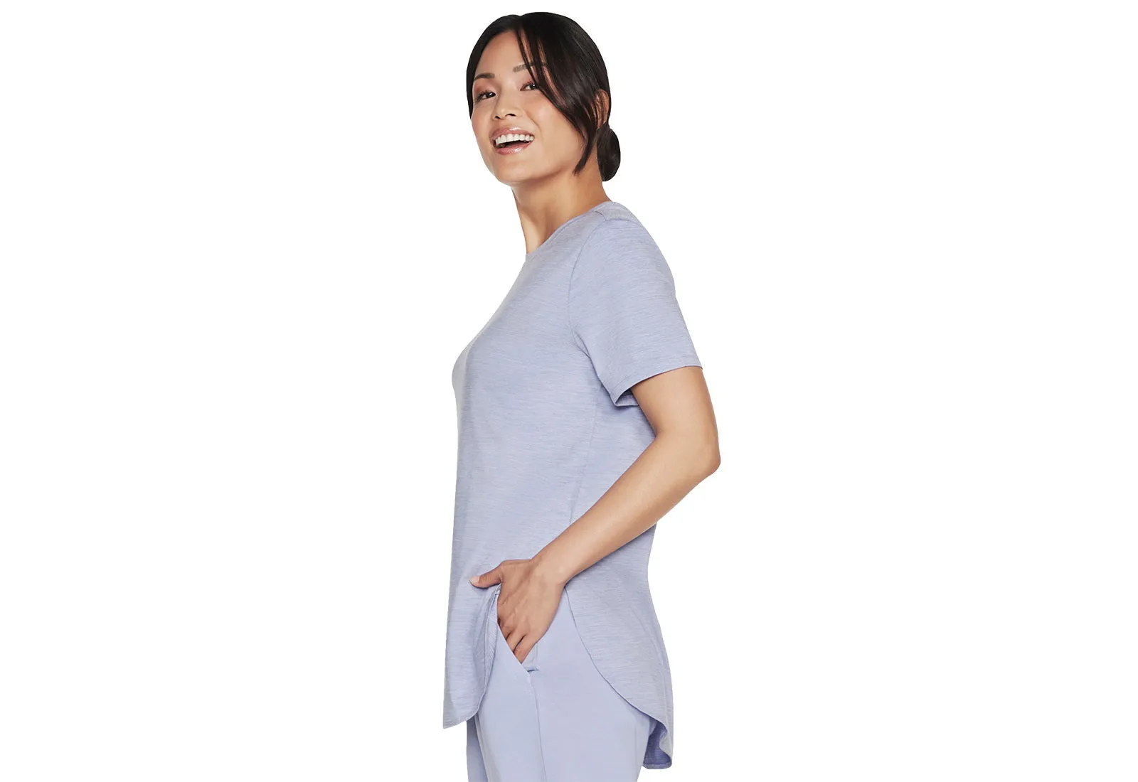 Skechers WTS359/LVLP GODRI SWIFT TUNIC Womens T-Shirt Lavender