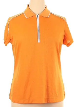 Slazenger Orange Textured Polo w/ White Trim Size XL