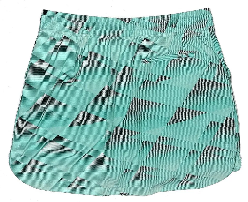 Slazenger Teal & Black Geometric Patterned Skort Size L  MSP$55