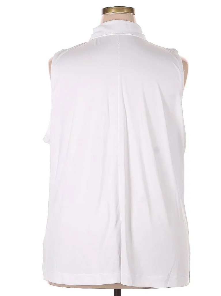 Slazenger Women's WHote Sleeveless Golf Polo Size 3X