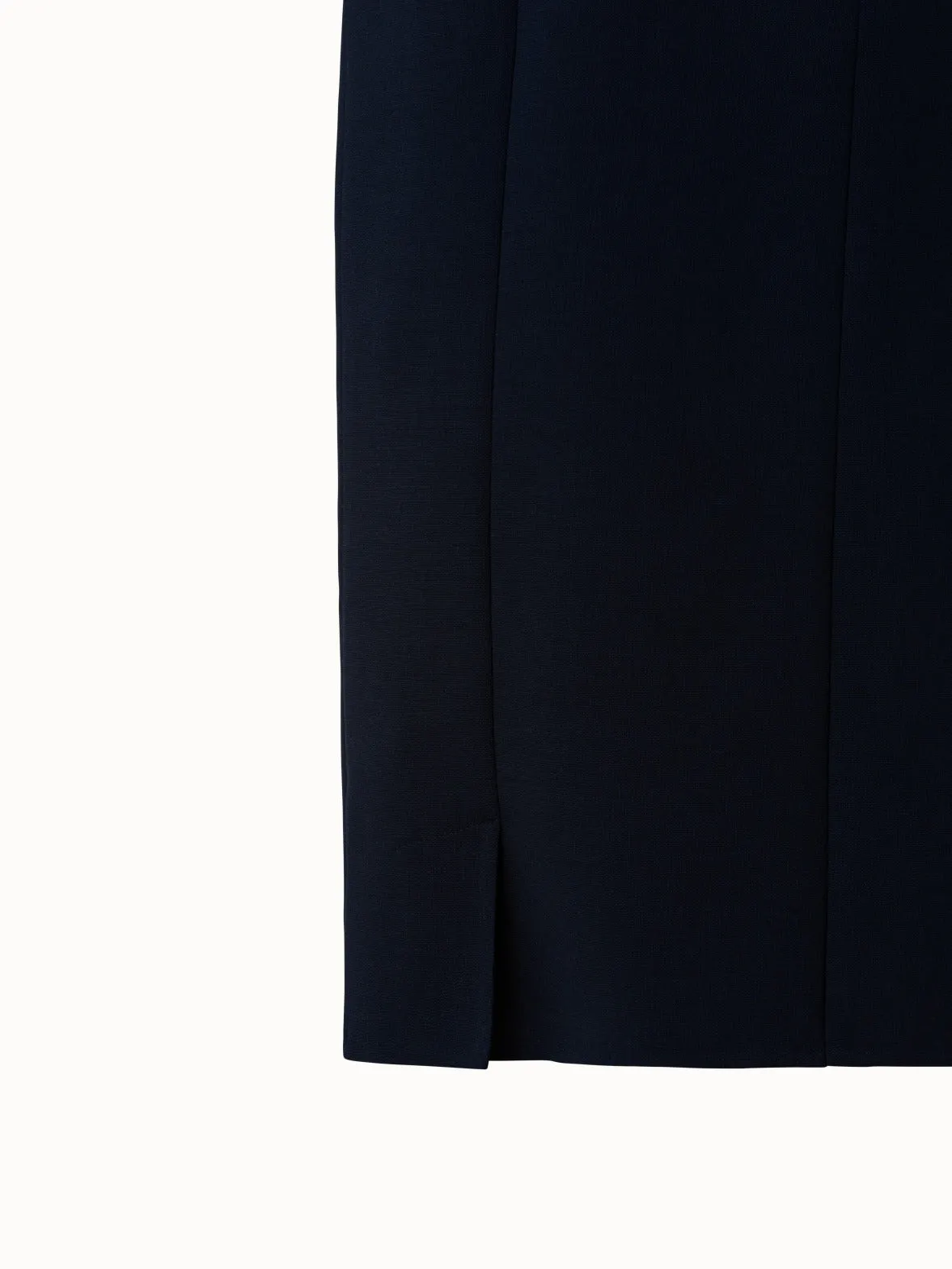 Sleeveless Sheath Dress from Wool Double-Face 