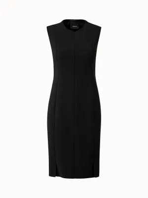 Sleeveless Sheath Dress from Wool Double-Face 