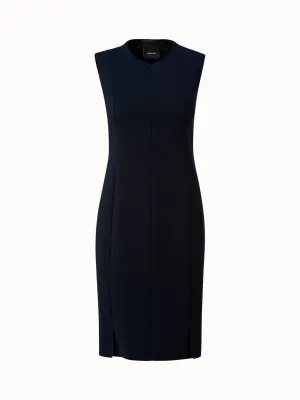 Sleeveless Sheath Dress from Wool Double-Face 