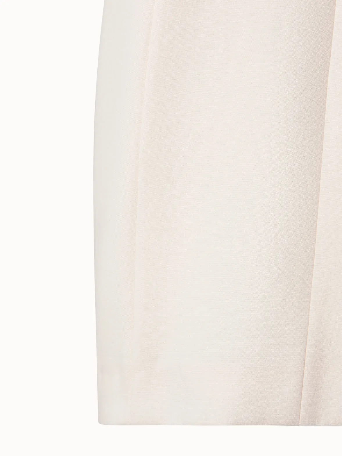Sleeveless V-Neck Wool Double-Face Sheath Dress 