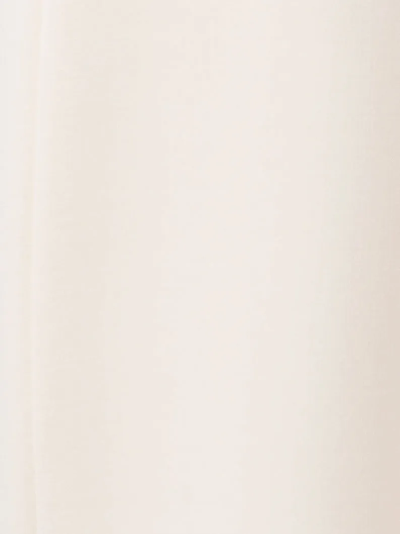 Sleeveless V-Neck Wool Double-Face Sheath Dress 