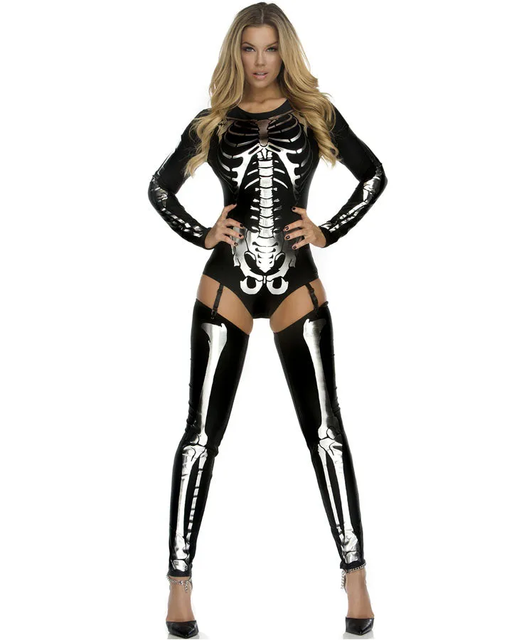 Snazzy Skeleton Womens Costume