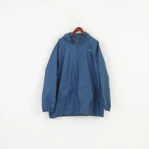 Snowdonia Man 3XL Jacekt Blue Vintage Full Zipper Hood Outwear Outdoor Exploration Top