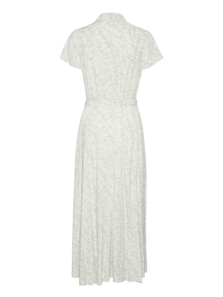 Soaked in Luxury SLArjana Maxi Dress Silver Blue Stroke
