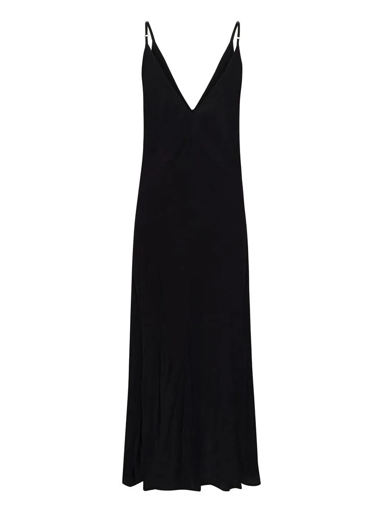 Soaked in Luxury SLElonor Strap Dress Black