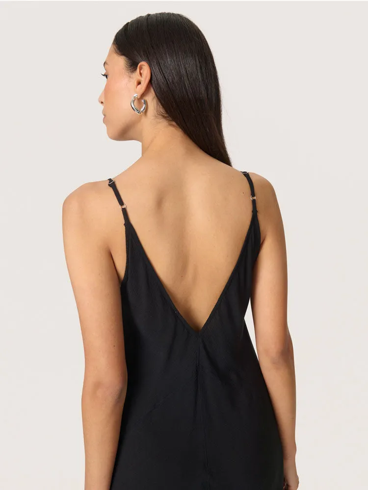 Soaked in Luxury SLElonor Strap Dress Black