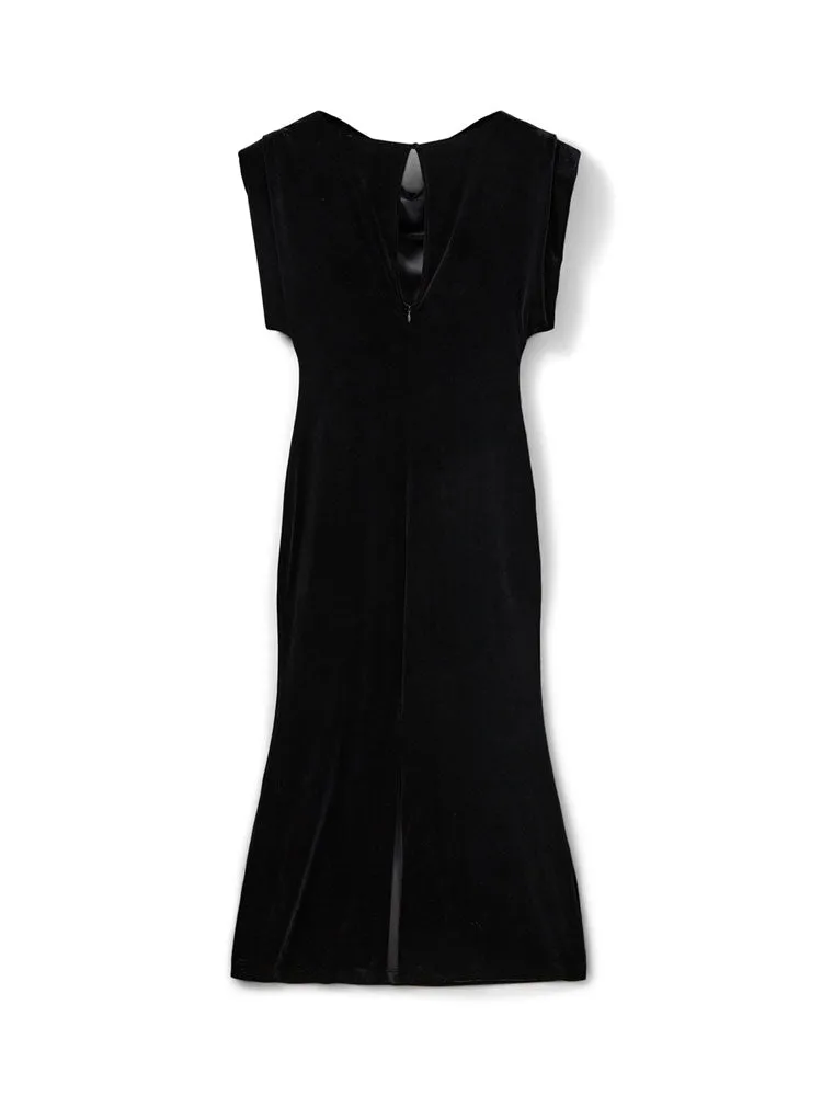 Sofie Schnoor Velvet Dress Black