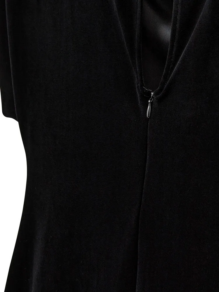 Sofie Schnoor Velvet Dress Black