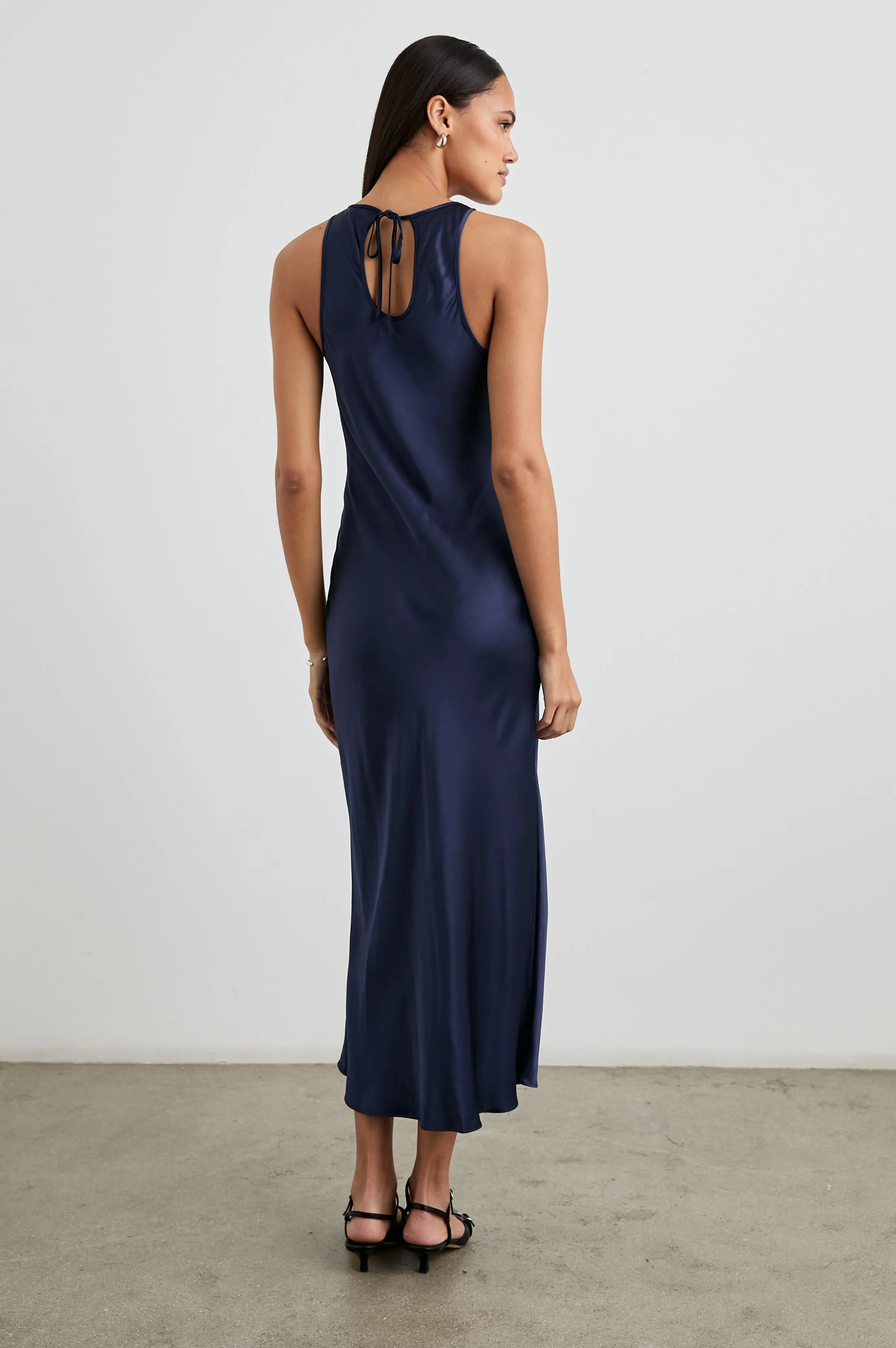 SOLENE DRESS - NAVY Rails