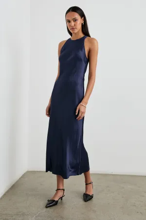 SOLENE DRESS - NAVY Rails