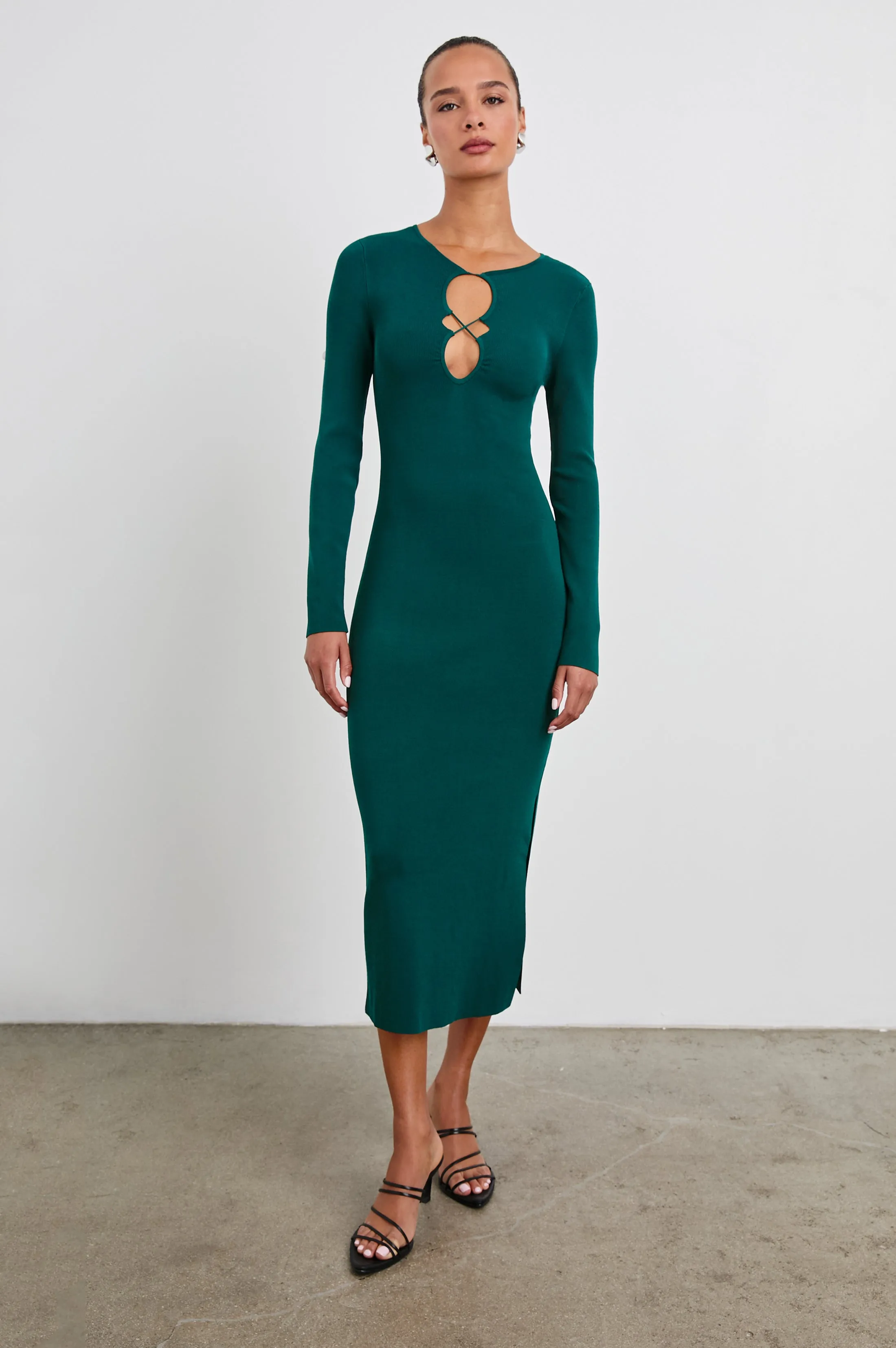 SOLMA DRESS - EVERGREEN Rails