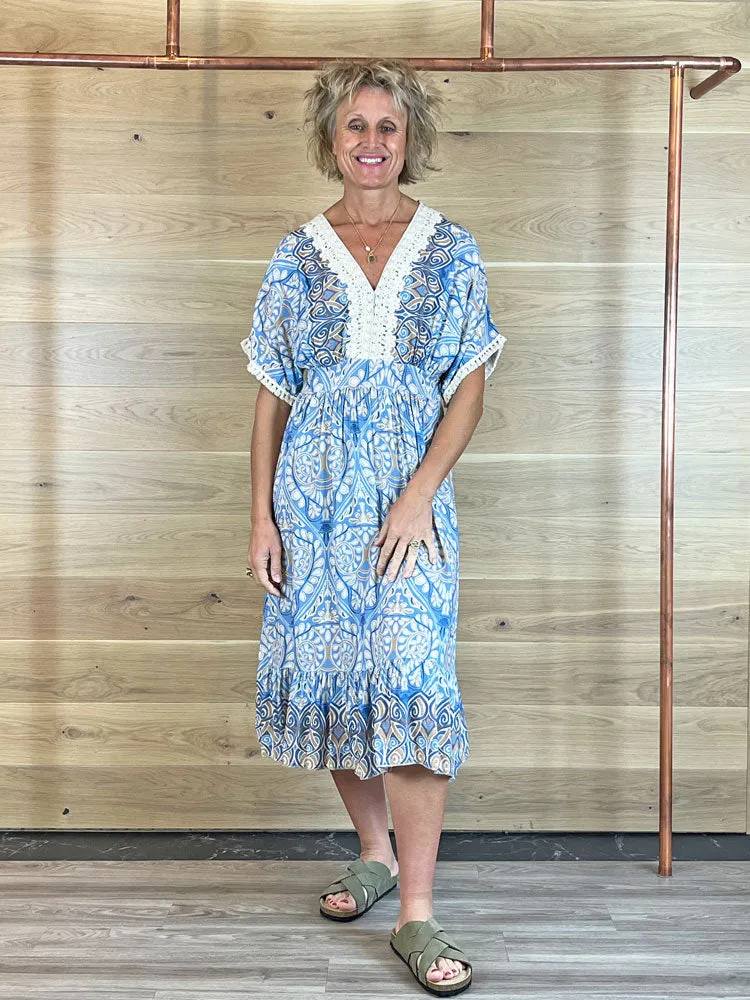 Sorbet SbKathy Dress Cerulean