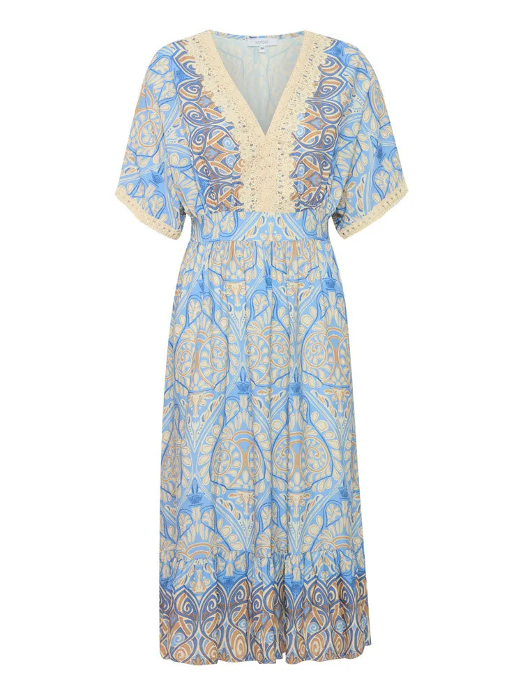 Sorbet SbKathy Dress Cerulean