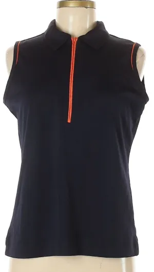 Sport Haley Navy Zip Polo