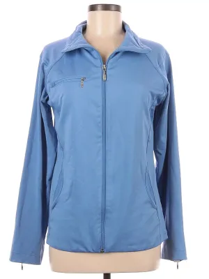 Straight Down Ladies Blue Full-Zip Golf Jacket Size M.