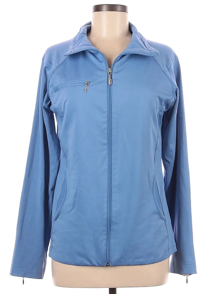 Straight Down Ladies Blue Full-Zip Golf Jacket Size M.